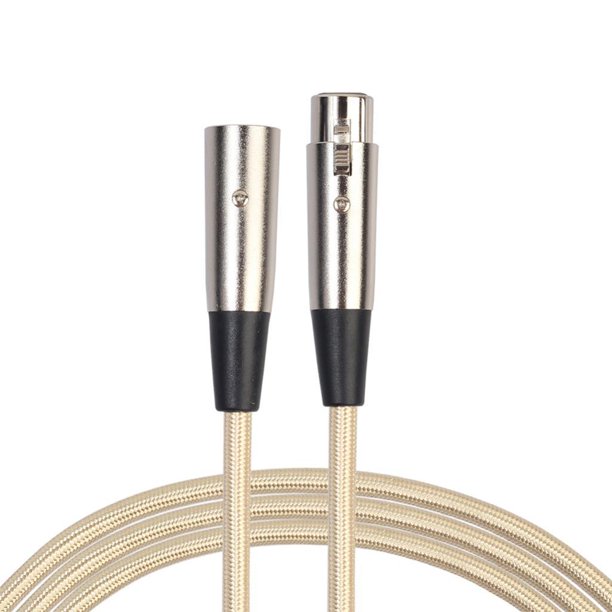 Cable XLR [3-65FT], XLR a XLR Cable de micrófono XLR equilibrado de  compatible con micrófono, sistemas de altavoces, estación de 65 pies  Baoblaze