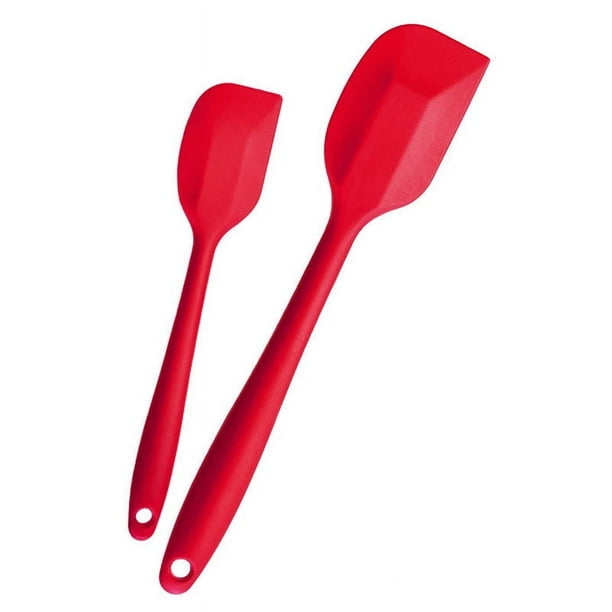 ⇒ Comprar Espatula cocina lengua 27,5x5,5cm silicona rojo