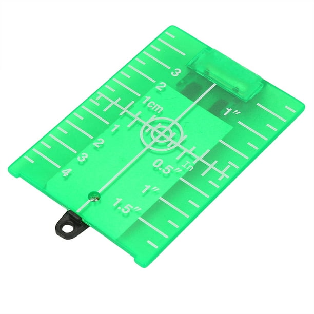 4 piezas de objetivos láser magnéticos de piso láser placa con soporte para  nivel láser verde nivel láser rojo para mejorar la visibilidad