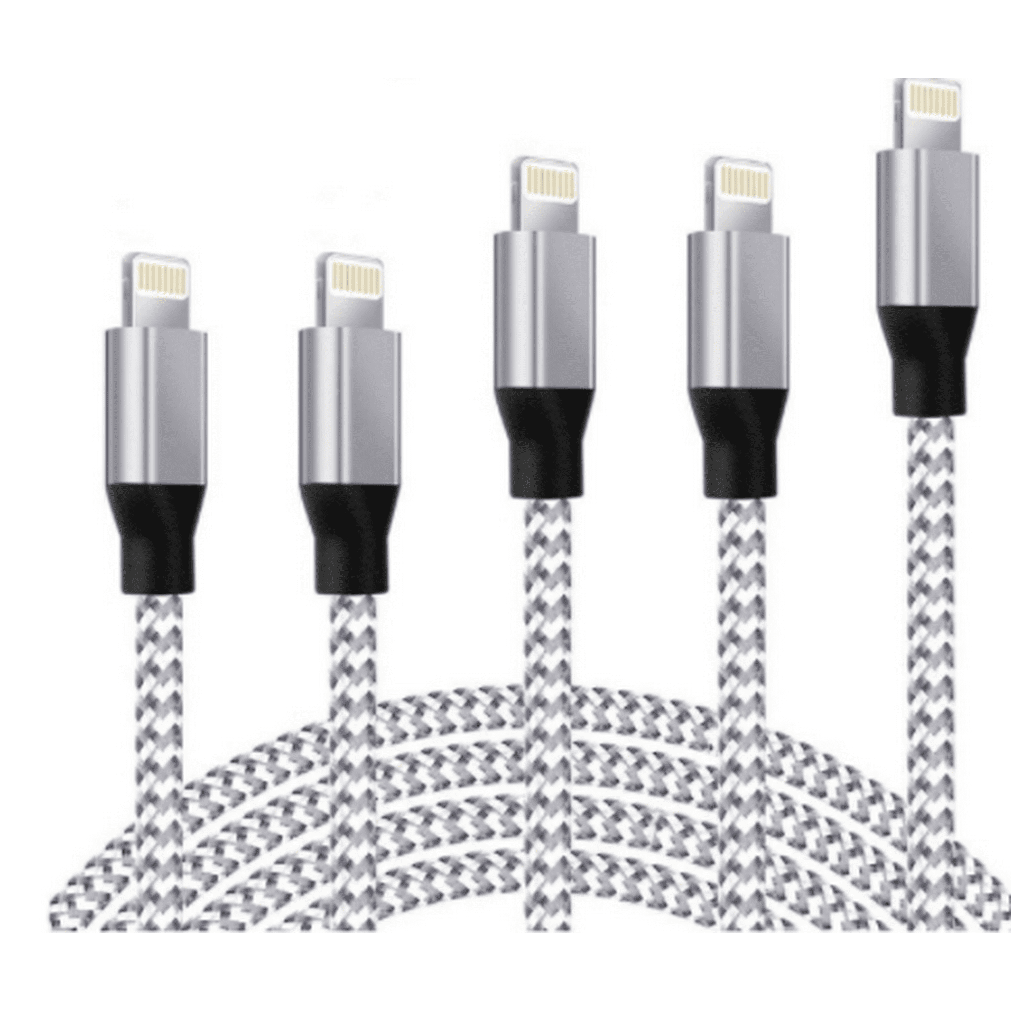Cable de carga para iPhone de 4 pies, cable USB a Lightning certificado MFi  de Apple, cable USB de 4 pies para iPhone