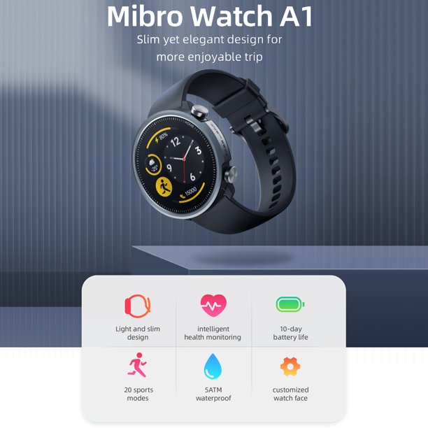 Reloj Inteligente - Smartwatch Xiaomi Mi Bro Watch A1 - Black