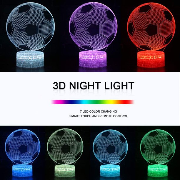 Lámpara de gato con ilusión óptica 3D, luz nocturna, luz de mesa, 7 colores  cambiantes, control táctil, regalo para Navidad, cumpleaños, día de San