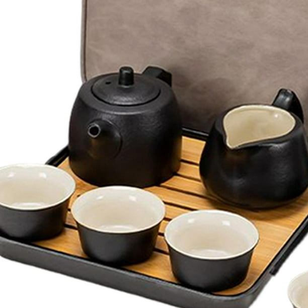Juego de tetera japonesa Kyusu de cerámica: tetera clásica con mango  lateral, tetera de porcelana coreana, tetera de kung fu, tetera de kung fu