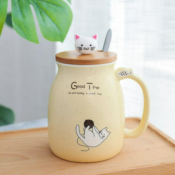 Taza para Té con tapa y filtro Gato