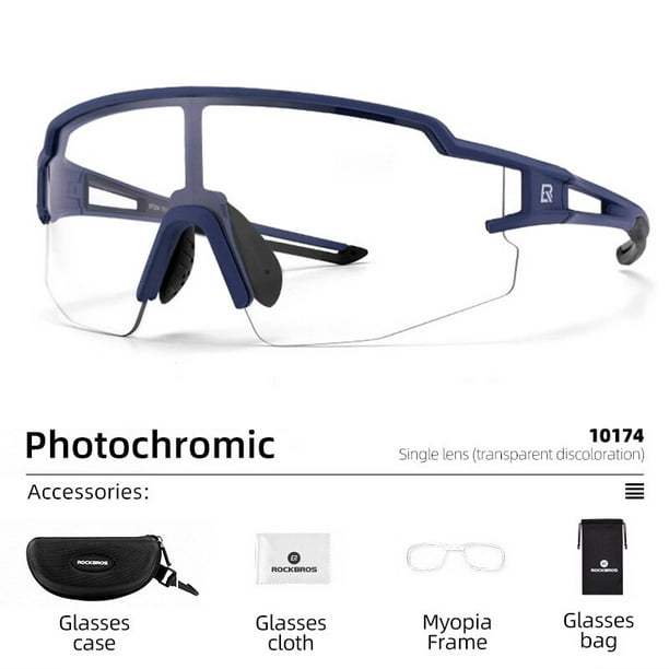 ROCKBROS Gafas de sol fotocromáticas para hombre, gafas de sol de ciclismo,  gafas deportivas para bicicleta