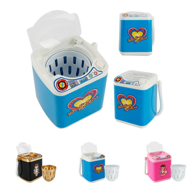 Ounissouiy Mini lavadora multifunción para niños, juguete, esponja de  belleza, cepillos, lavadora, juguetes para juego de imitación Muebles de  casa de muñecas No.02 Ounissouiy FN0002-02B