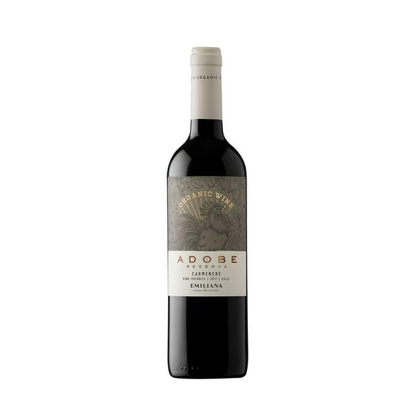 pack de 2 vino tinto adobe reserva carmenere organico 750 ml adobe reserva carmenere organico