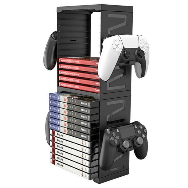 Soporte Horizontal para consola PS5 Base de almacenamiento para Playstation  5 Kuymtek disco de PS5 y soporte de Base para consola de juegos de edición  Digital