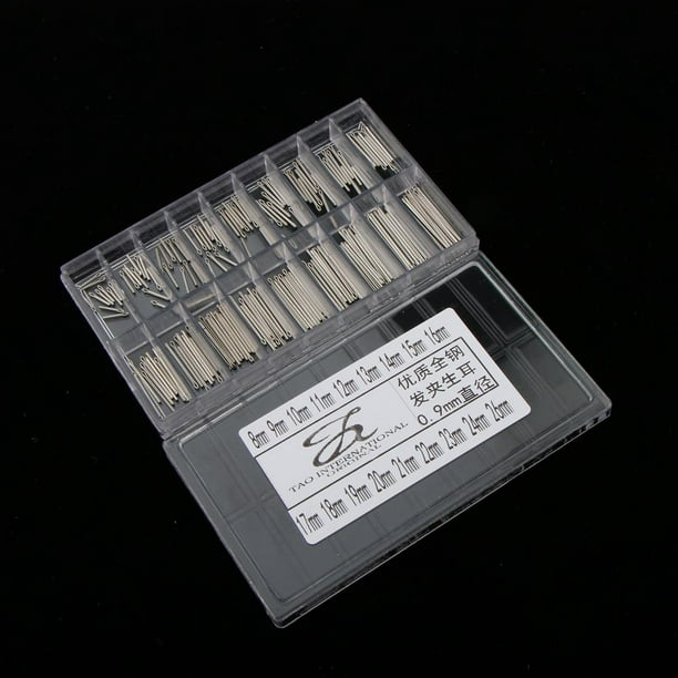 Pasadores de resorte de correa de reloj 20 piezas, 22mm, 20mm, 18mm, 16mm,  19mm, 24mm, 26mm