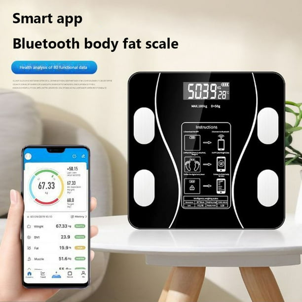 Balanza Digital Bluetooth Smart Controla Peso Grasa Corporal