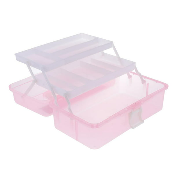Caja de almacenamiento transparente de 3 L, cajas pequeñas de plástico para  almacenamiento, paquete de 6
