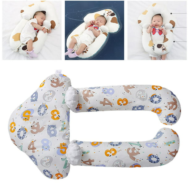 Almohada para recién nacidos, funda de almohada extraíble, cómoda almohada  , almohada suave del bebé Hugo almohada para dormir infantil