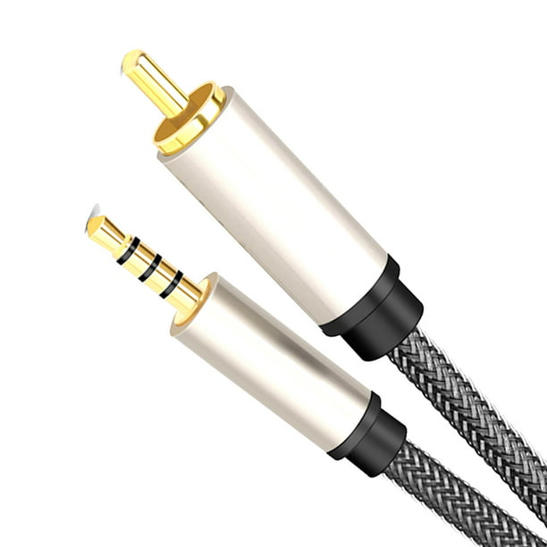 Cable coaxial de audio y video cable de 3,5 mm Adaptador Cable coaxial para  altavoces, estéreos domésticos, barra de sonido, 200cmx1cmx1cm Baoblaze Cable  coaxial de audio y vídeo