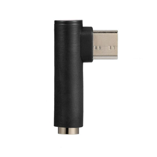 Adaptador de auriculares USB-C Convertidor de audio de 90 grados