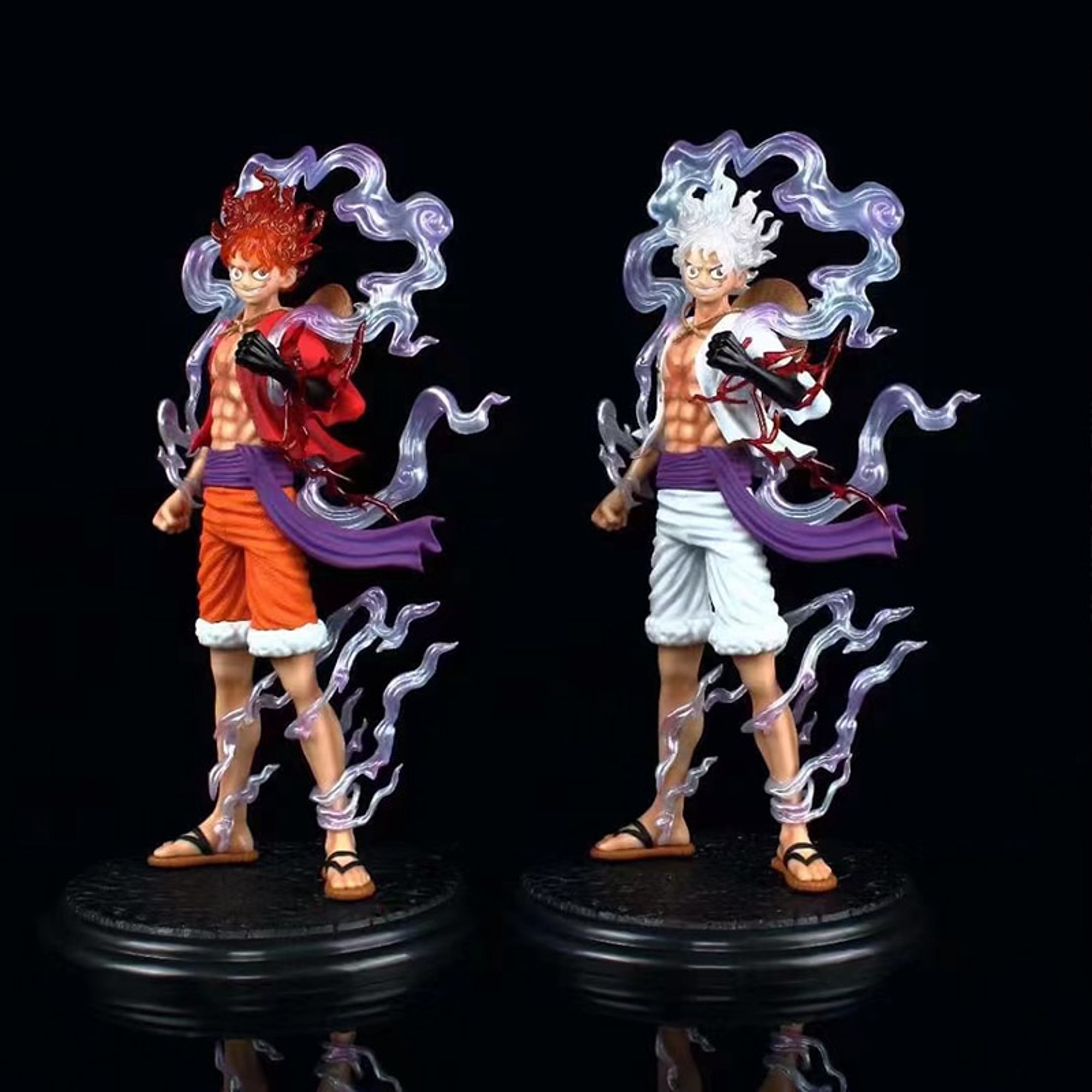 28cm One Piece Anime Luffy Gear 5 Figure Statue Nika Luffy Gear 5