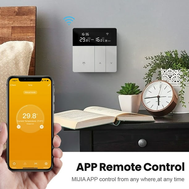Controlador de temperatura del termostato inteligente Wifi para caldera de  gas / agua en el hogar