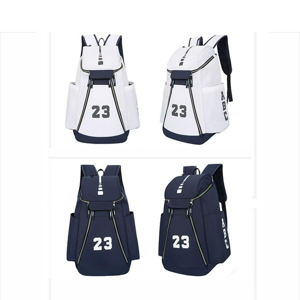 Bolsa de baloncesto duradera, mochila para fanáticos de los deportes,  Blanco Sharpla Mochilas de baloncesto