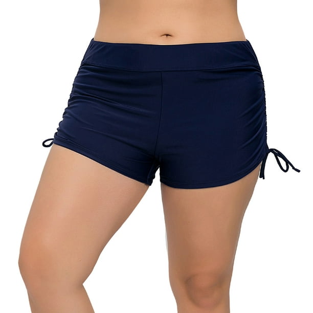 Pantalones cortos de playa para mujer con lazos ajustables