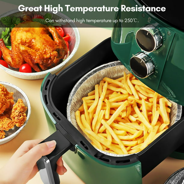 Papel horno para Air Fryer 50 uds redondo 20cm antiadherente y silicona