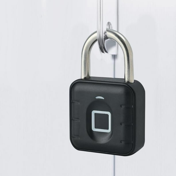 Mini candado inteligente de huellas dactilares sin llave, cerradura  biométrica de puerta con huella dactilar, USB, impermeable, desbloqueo  rápido
