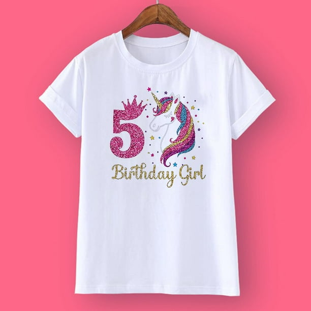 Camiseta de cumplea os de unicornio 1 12 Camiseta de cumplea os