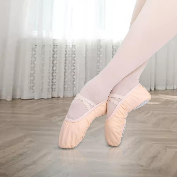 ReadJade Zapatillas Ballet Niña,Zapatos de Ballet de Lona Suela
