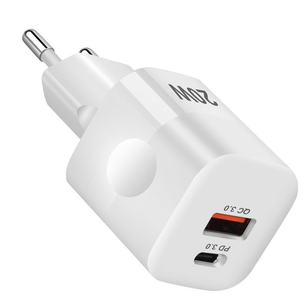 Cargador / Adaptador de corriente 20 W USB-C / Cable USB-C a