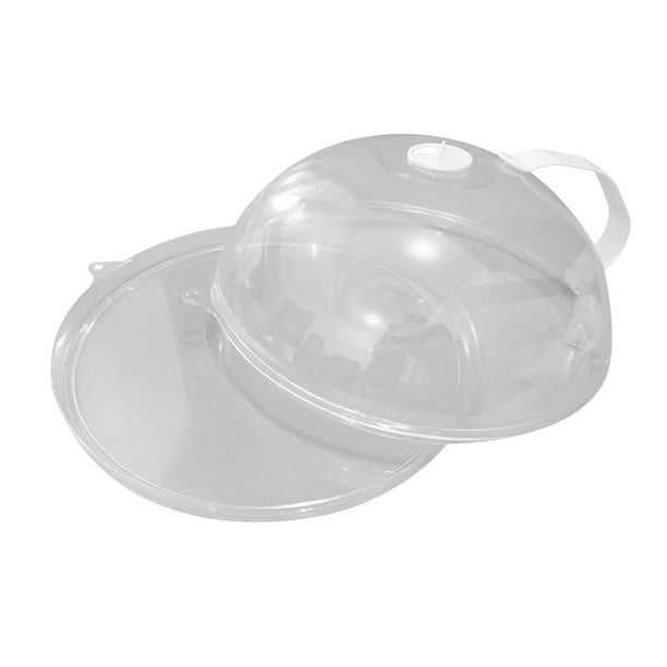 Cubierta transparente para salpicaduras de microondas para alimentos, tapa  transparente como GLA, protector contra salpicaduras de microondas