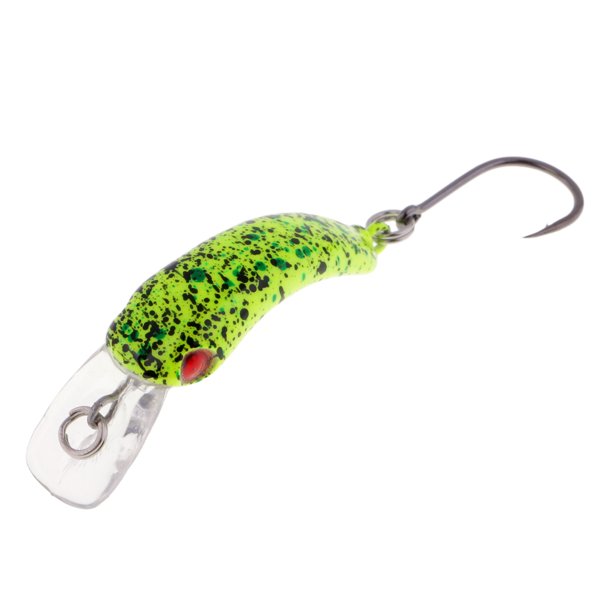 Plástico Mini Minnow Swims Hard Señuelos de pesca Bajo realista Verde Cola  Minnow Fishing Lure