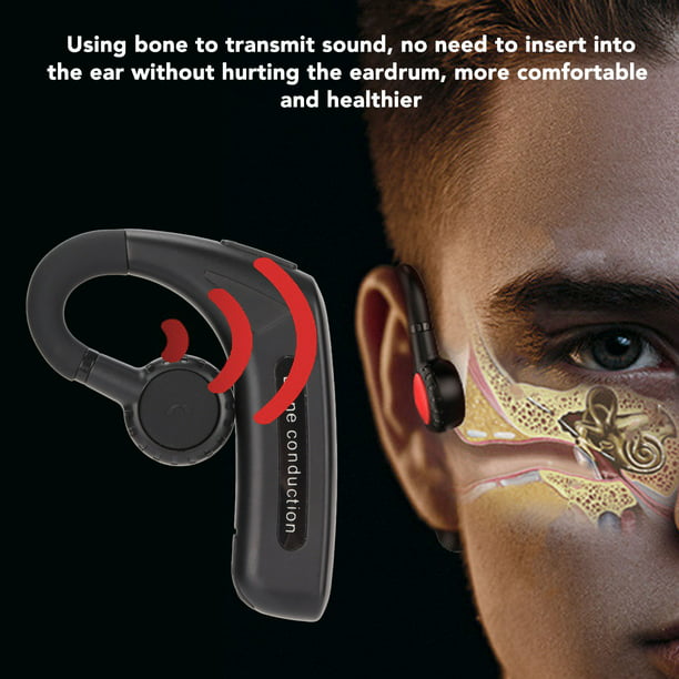 Auriculares inalámbricos estéreo para sordos, cascos multifuncionales con  Bluetooth, conducción ósea - AliExpress