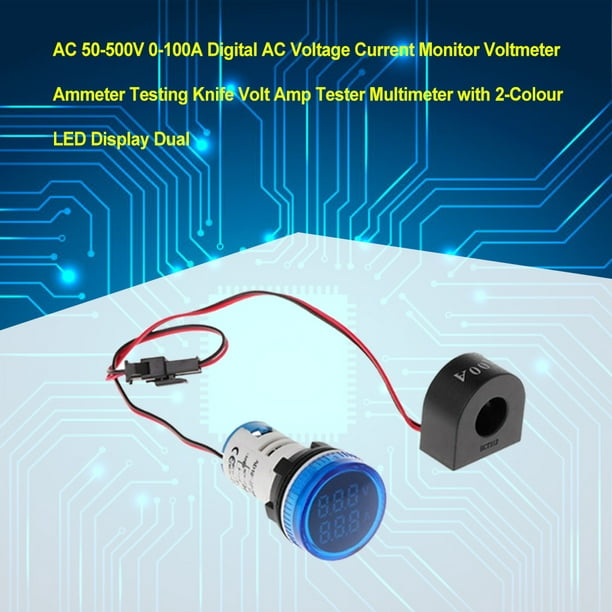 Voltimetro Amperimetro Digital Ac 50-500v 100a