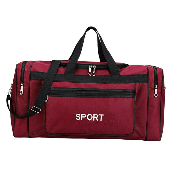  Bolsas de deporte de viaje para mujer, bolsa de deporte, bolsa  de gimnasio, bolsa de deporte para entrenamiento, yoga, saco de deporte,  mujer, hombre, equipaje de gran capacidad (color: rojo) 