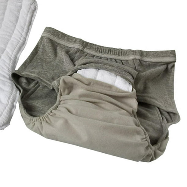 Pañal para hombres mayores, durante la noche, cómodo, portátil con área  absorbente, impermeable, reutilizable, absorbencia, ropa interior para  adultos