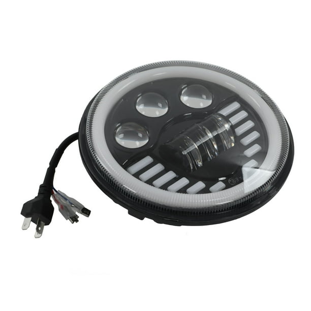 Faro LED para motocicleta, lámpara de trabajo de 12V y 24W, 6000k, luces de  espejo lateral de Motor, focos impermeables, blanco - AliExpress