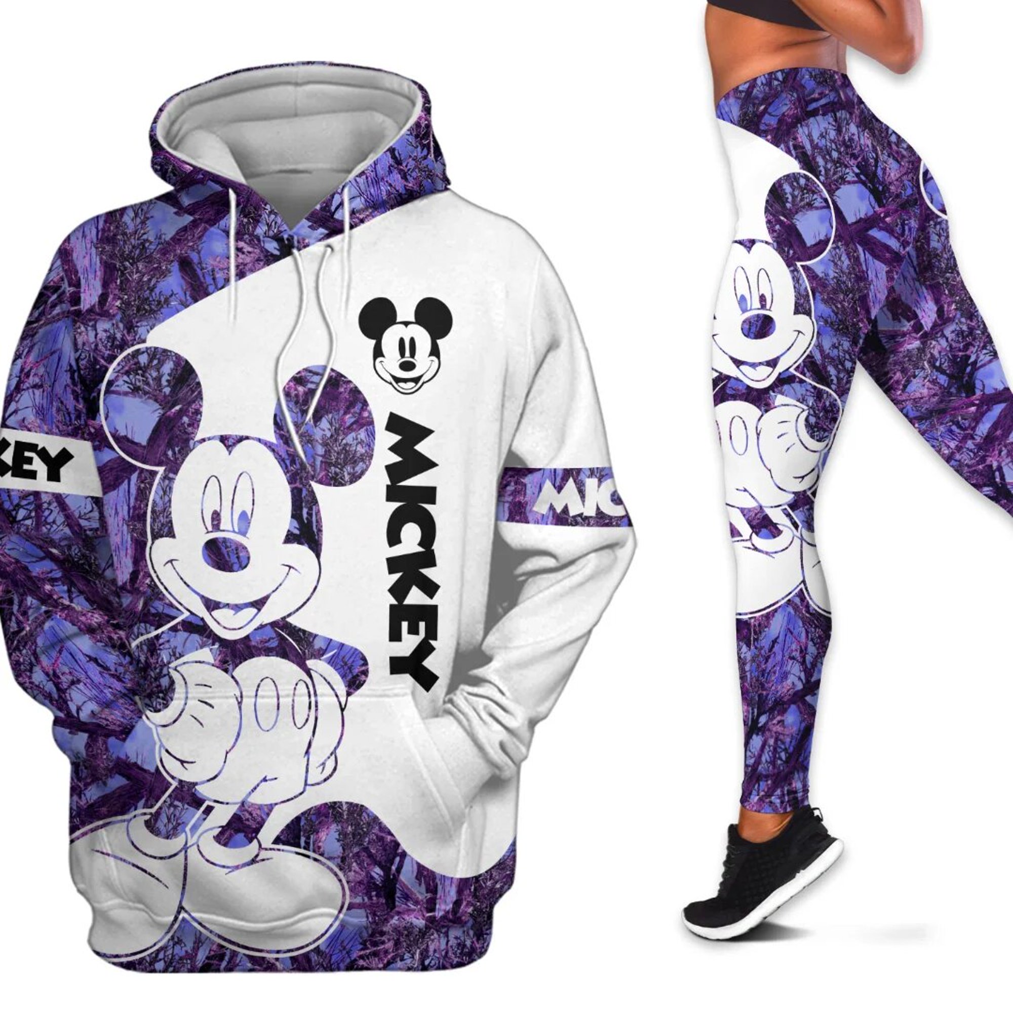 Sudadera con capucha y Leggings de Mickey Mouse para mujer