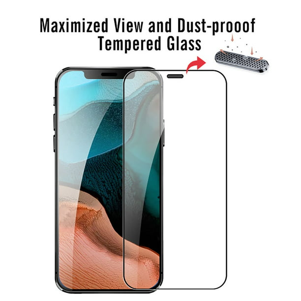 Mica para iPhone 12 / Pro Devia 6.1 Pulgadas Cristal Templado Anti Blue  Light anti polvo