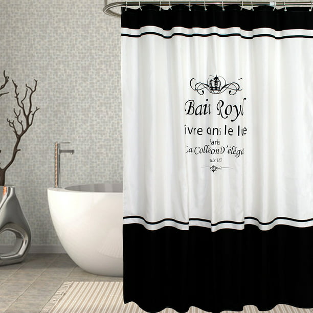 Cortina de ducha con ganchos, cortina de baño divertida, cortina