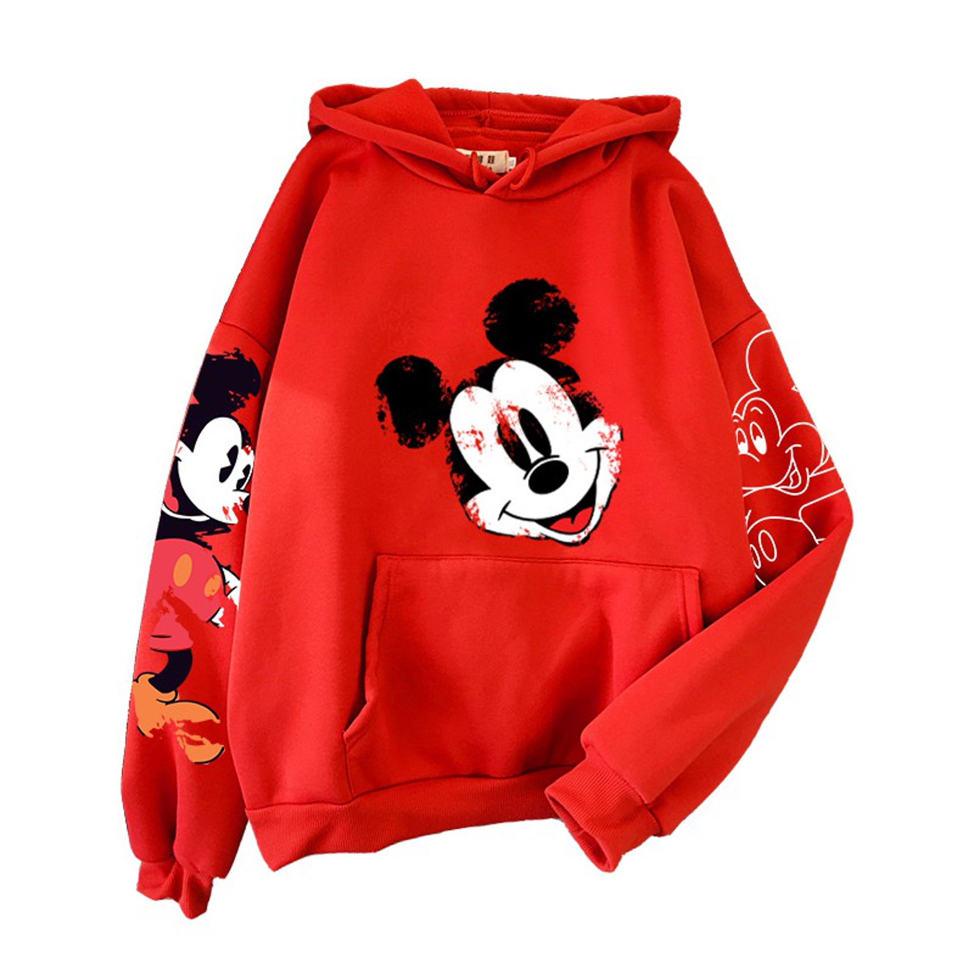 Sudaderas Disney Mujer  Sudadera Larga Mickey Mouse 63077 rojo – GregnKita