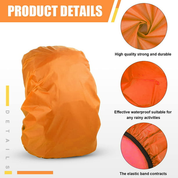 Mochila impermeable Funda impermeable Mochila antideslizante Revestimiento  impermeable (naranja) Ndcxsfigh Nuevos Originales