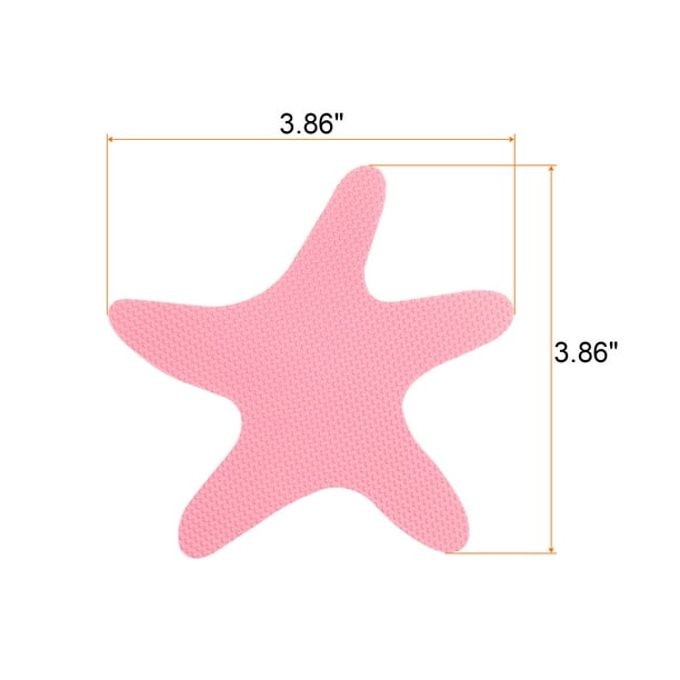 Pegatinas antideslizantes para bañeras estrellas de mar rosa