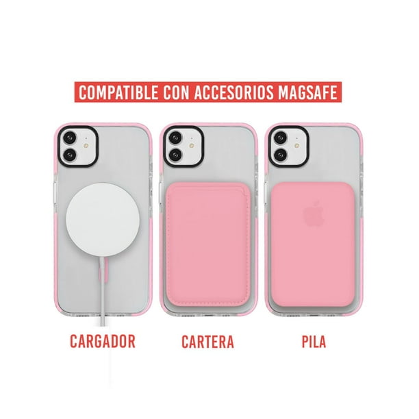 Funda para iPhone XS MAX de 6.5 Case Transparente de Uso Rudo Compatible  con Cargador Magsafe