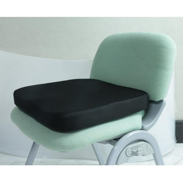 Cojín de espuma viscoelástica para silla de oficina, cojín para silla de  ordenador, cojín antideslizante con funda lavable, almohadillas para sil