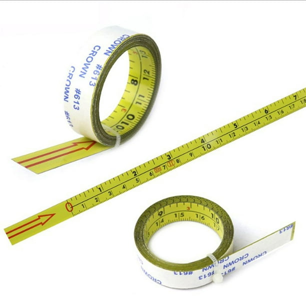 16 cintas métricas autoadhesivas métricas, cinta métrica de medición  adhesiva de doble escala, cinta métrica de regla para despegar y pegar, 8