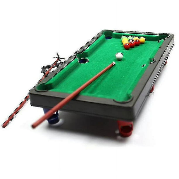 Mini juego de piscina de mesa de madera portátil habilidades motoras fácil  de configurar billar juego de billar Snooker para la oficina casa de juegos