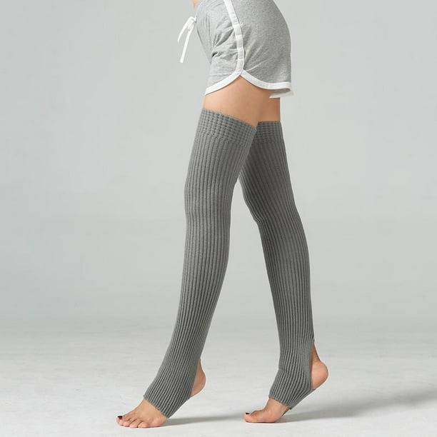 3 pares de calcetines altos hasta el muslo por encima de la rodilla,  calcetines de algodón para botas de punto alto