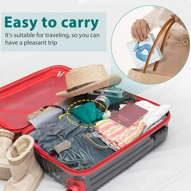 EverSnug Paquete de manta y almohada para viajes, accesorios de viaje en  avión con funda de almohada suave para mujeres y niños, funda de equipaje  de