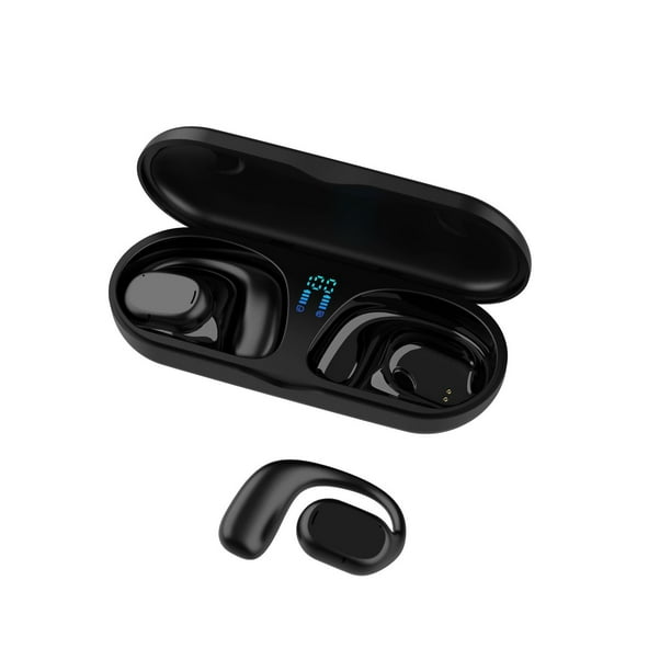 Auriculares deportivos de conducción ósea, auriculares inalámbricos  Bluetooth para ciclismo que no se meten en el oído, con micrófono,  impermeables