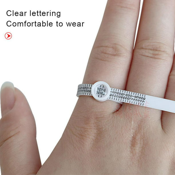 Herramienta de medición de tamaño de anillo | Herramienta de medición de  anillo para anillos de tamaño perfecto | Medidores de anillos de cinta