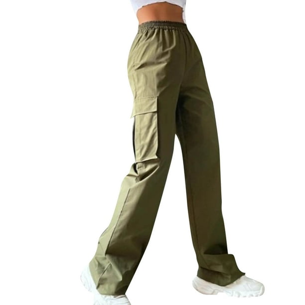 Gibobby pantalones termicos mujer Pantalones Retro con estampado de  estrellas para mujer, pantalones rectos de pierna ancha, pantalones  informales con monos de bolsillo (Gris, S)