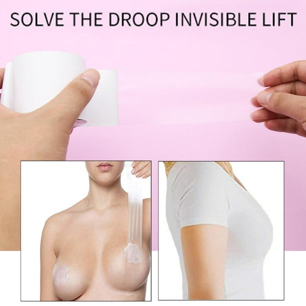Sujetador adhesivo adhesivo de levantamiento de senos invisible para copa  AE pecho grande